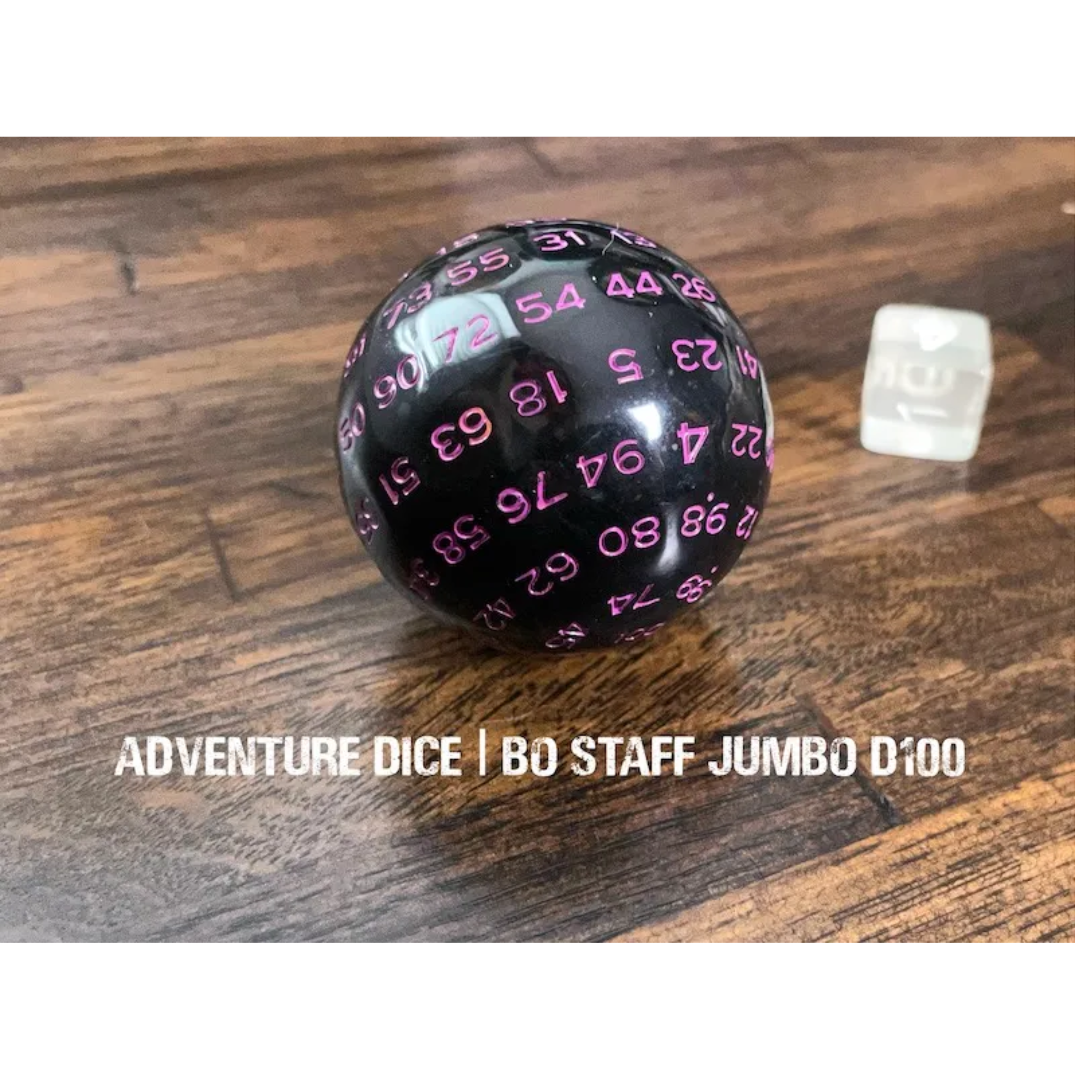 Bo Staff D100 Opaque Black with Purple Numbering